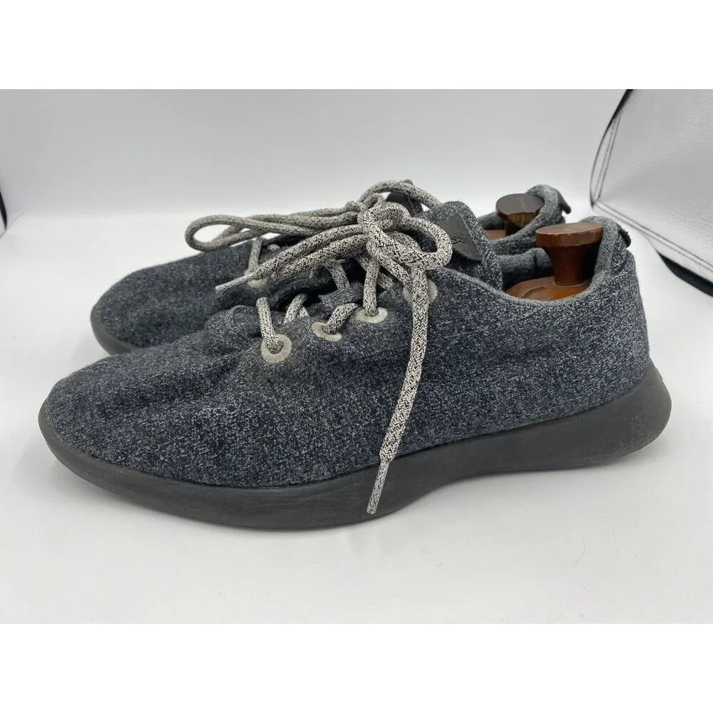 Allbirds Mens Wool Runners Shoes Sneakers Black Gray Size 12‎ US/45 EU